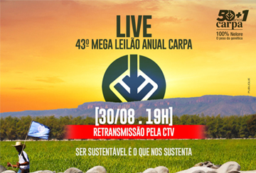 LIVE - 43º MEGA LEILÃO ANUAL CARPA