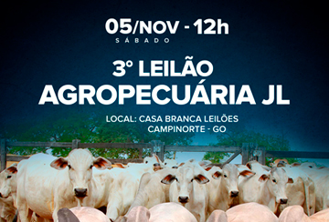 3º LEILÃO AGROPECUÁRIA JL