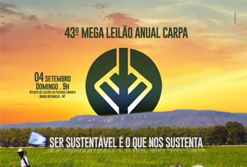 43º MEGA LEILÃO ANUAL CARPA - TOUROS E CORTE
