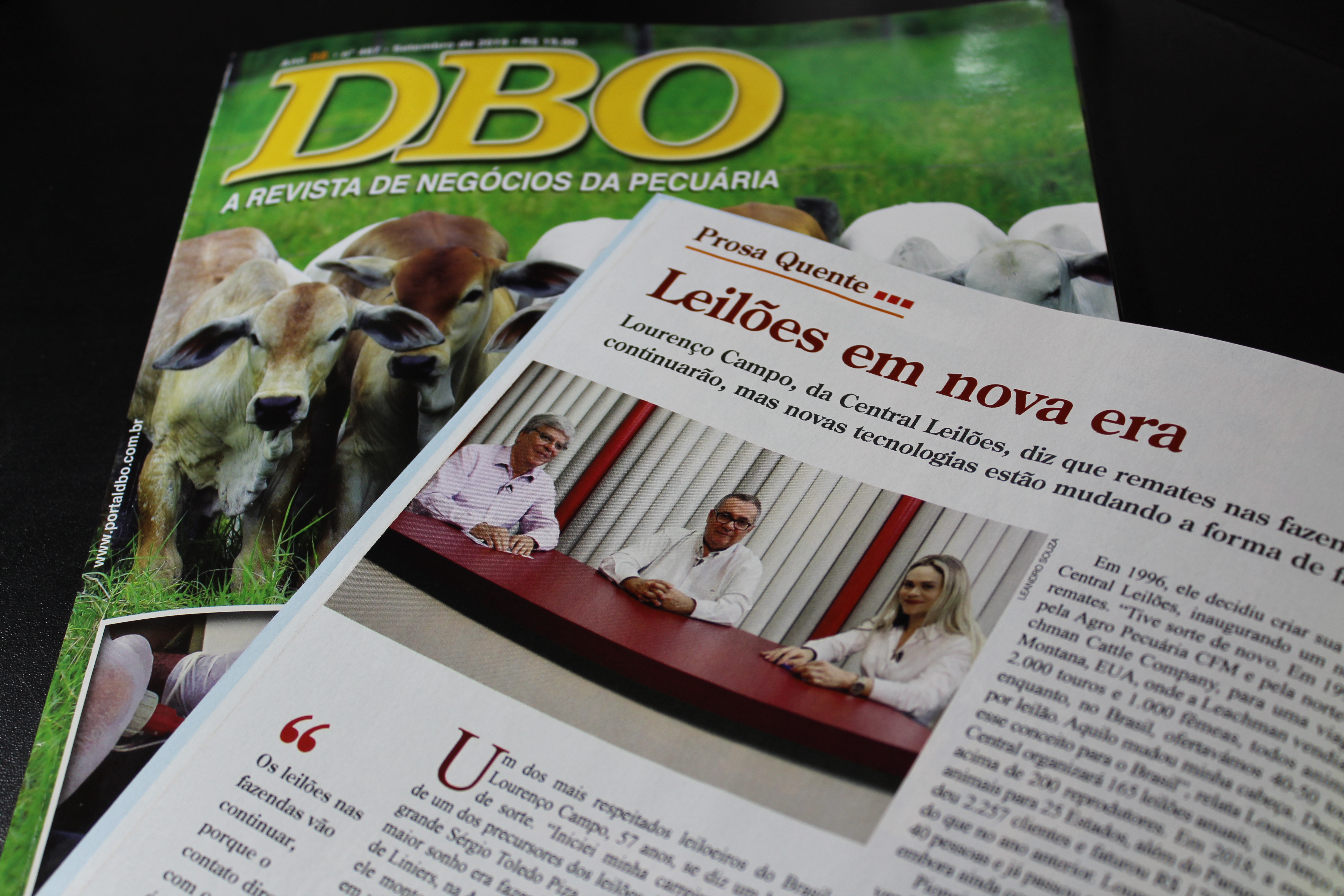 Lourenço Campo é destaque na Revista DBO edição de setembro