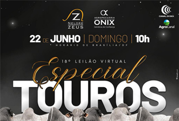 18º LEILÃO VIRTUAL ESPECIAL DE TOUROS