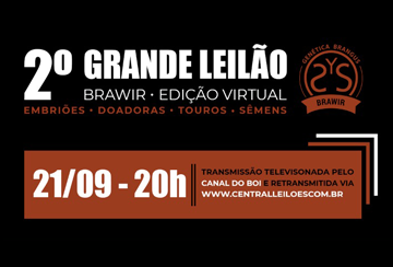 2º GRANDE LEILÃO BRAWIR - EDIÇÃO VIRTUAL